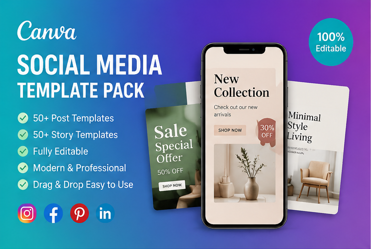 Canva Social Media Template Pack